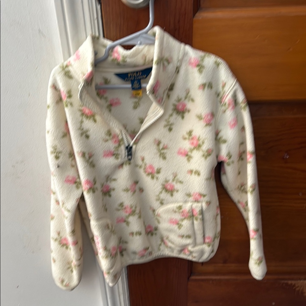 Floral Kids Fleece Pullover